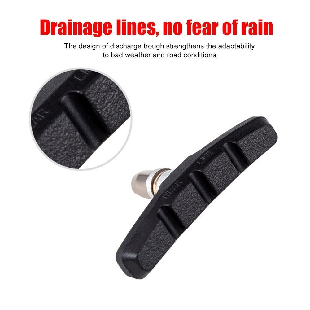5 Pairs High Grade Cycling Bicycle Bike V Brake Pads 70mm Shoes Pads