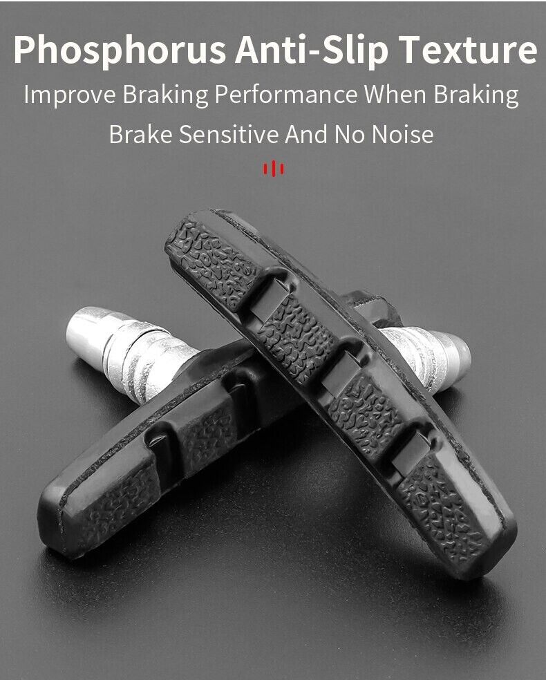 5 Pairs High Grade Cycling Bicycle Bike V Brake Pads 70mm Shoes Pads