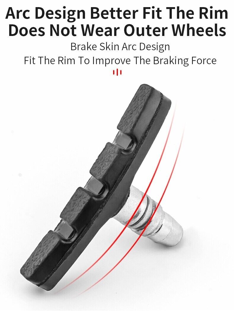 5 Pairs High Grade Cycling Bicycle Bike V Brake Pads 70mm Shoes Pads
