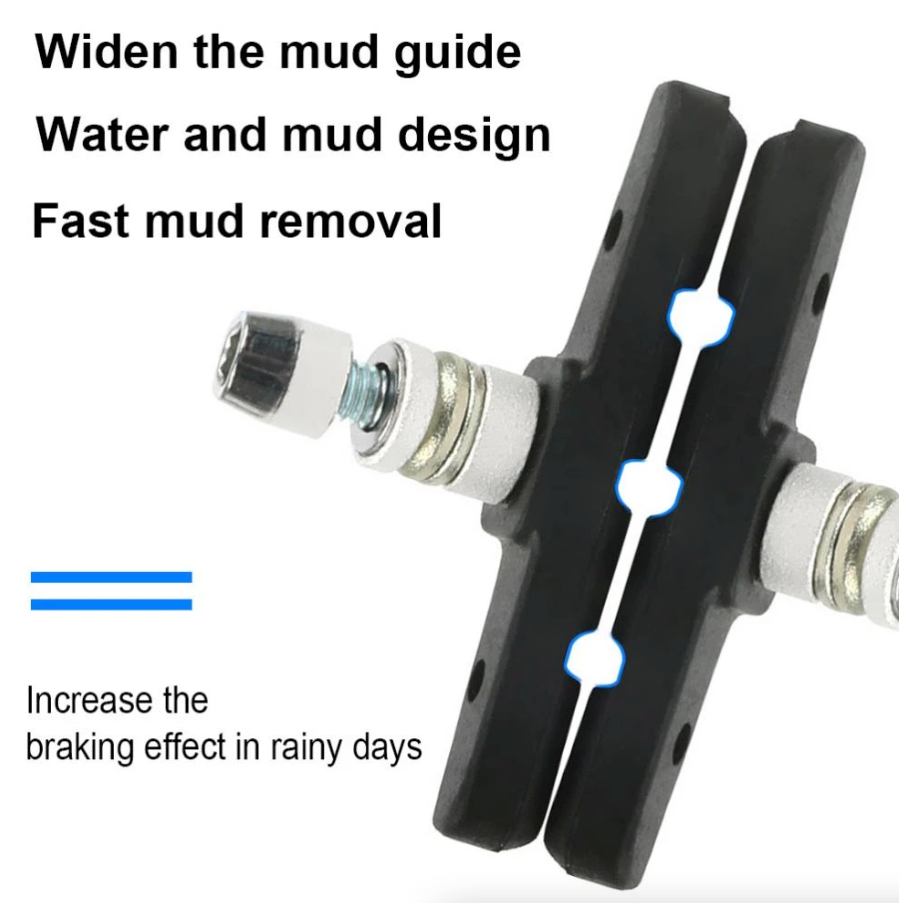 5 Pairs High Grade Cycling Bicycle Bike V Brake Pads 70mm Shoes Pads