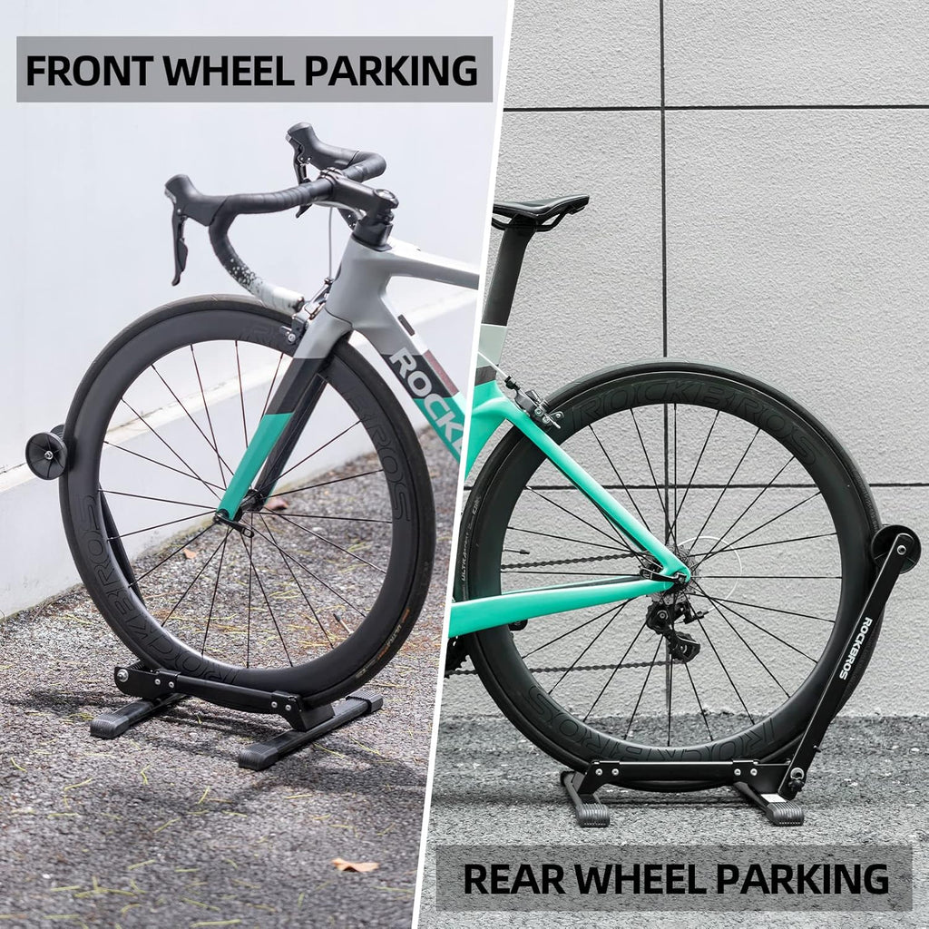 Foldable Carbon Steel Floor Bike Stand for 20"-29" Wheels
