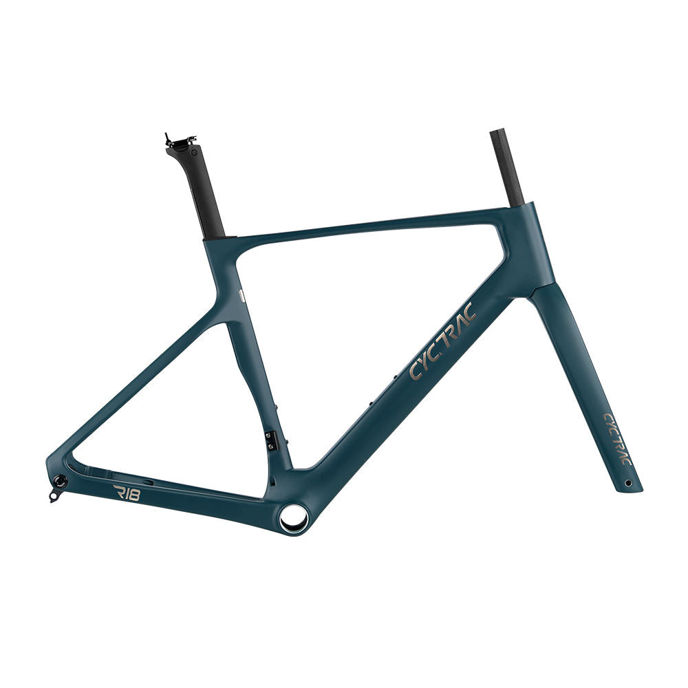 CYCTRAC R18 Disc Carbon Road Frame Set – T800/T1000, 700C, Thru Axle, Aero, Internal Routing