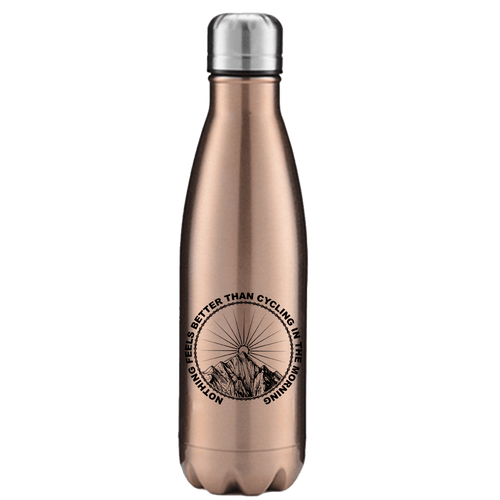 Cycling In The Morning 17oz Stainless Water Bottle