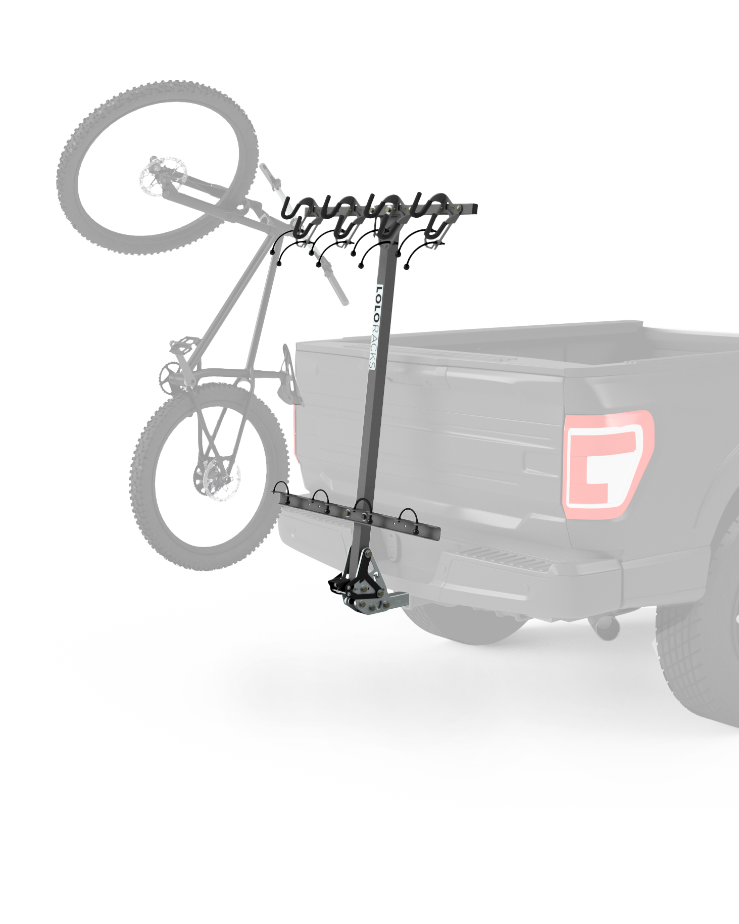 Lolo Racks 4 Bike Rack with Foot Activated Tilt
