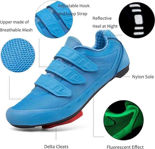 Mens Womens Cycling Shoes Compatible with Peloton Road Bike Size