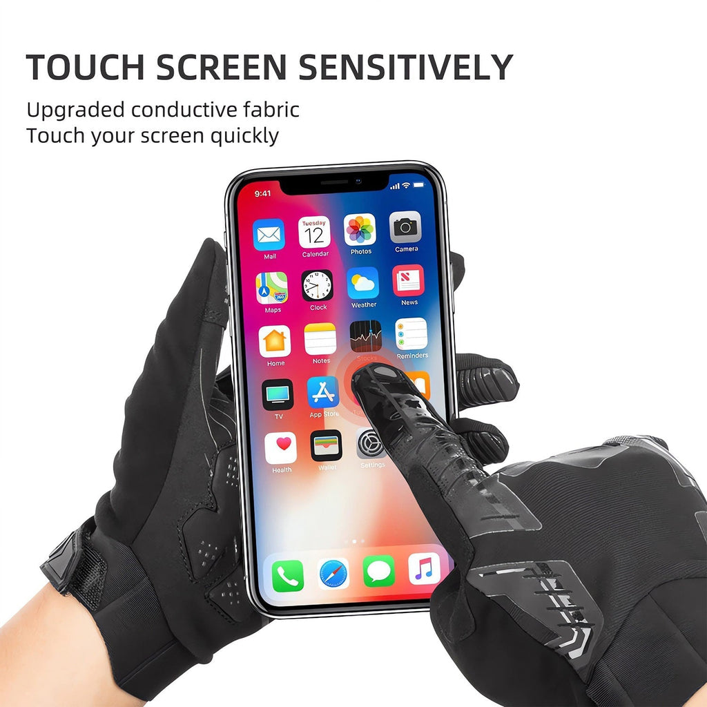 Winter Windproof Silicone Full-Finger Cycling Gloves