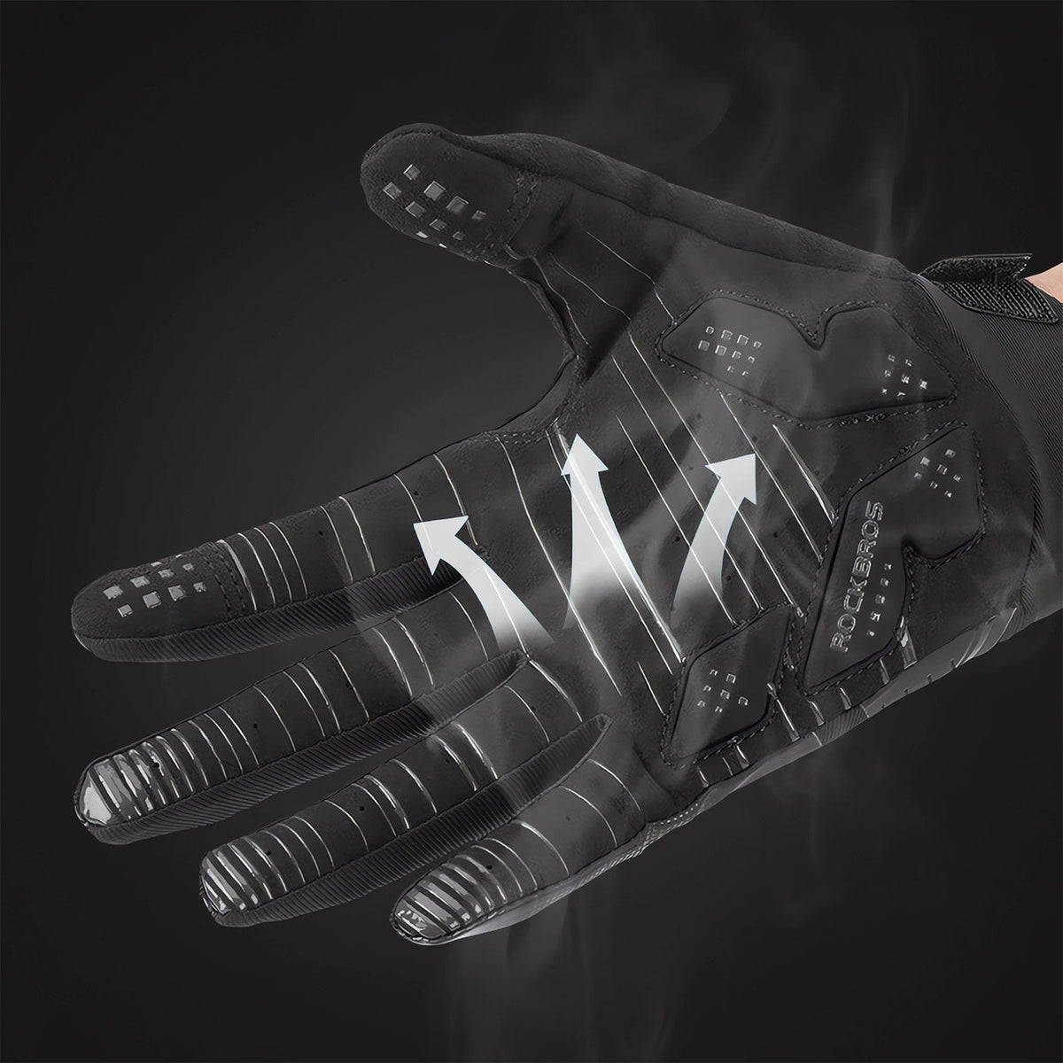Winter Windproof Silicone Full-Finger Cycling Gloves