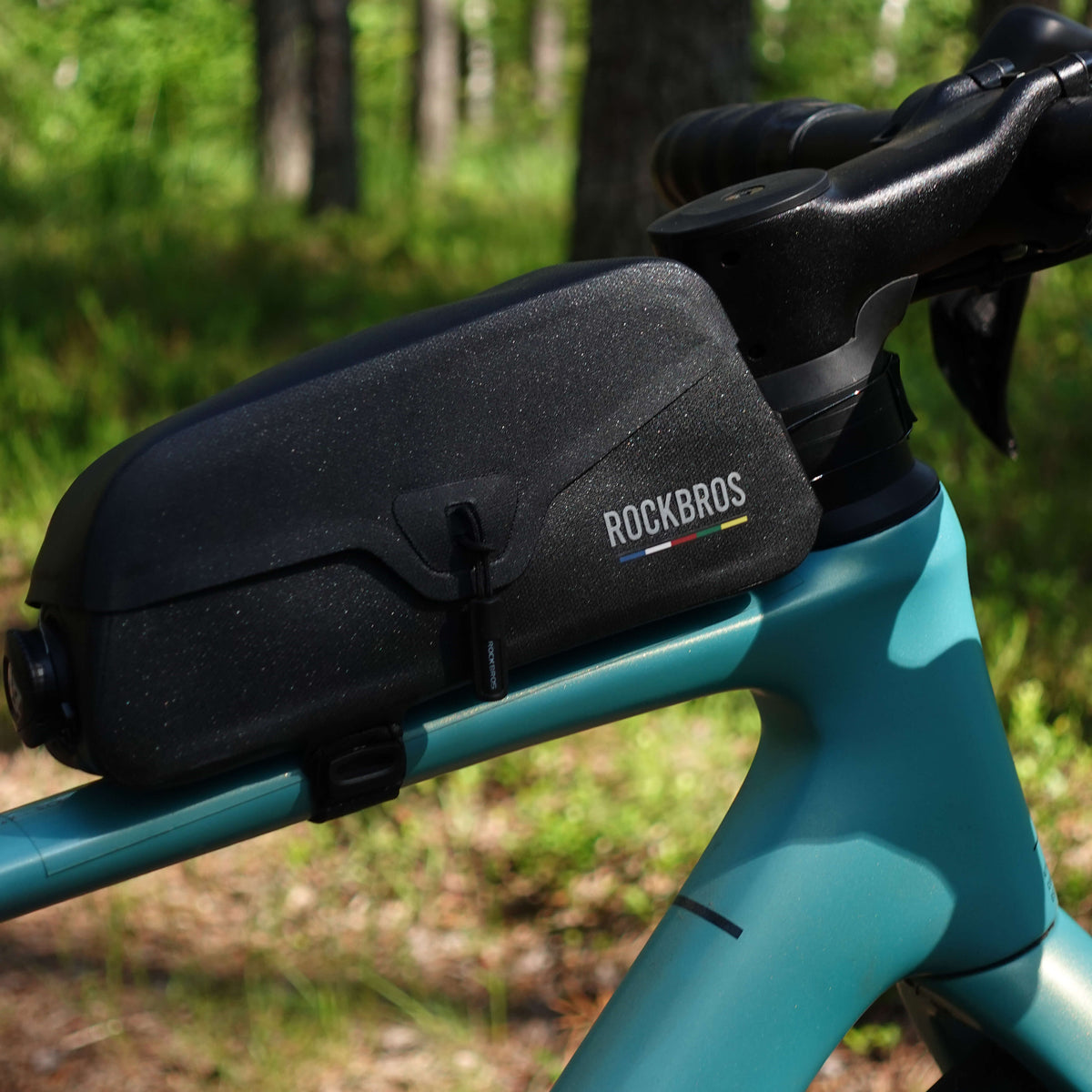 Road To Sky 100% Waterproof Magnetic Top Tube Bike Frame Bag – 0.6L/0.9L