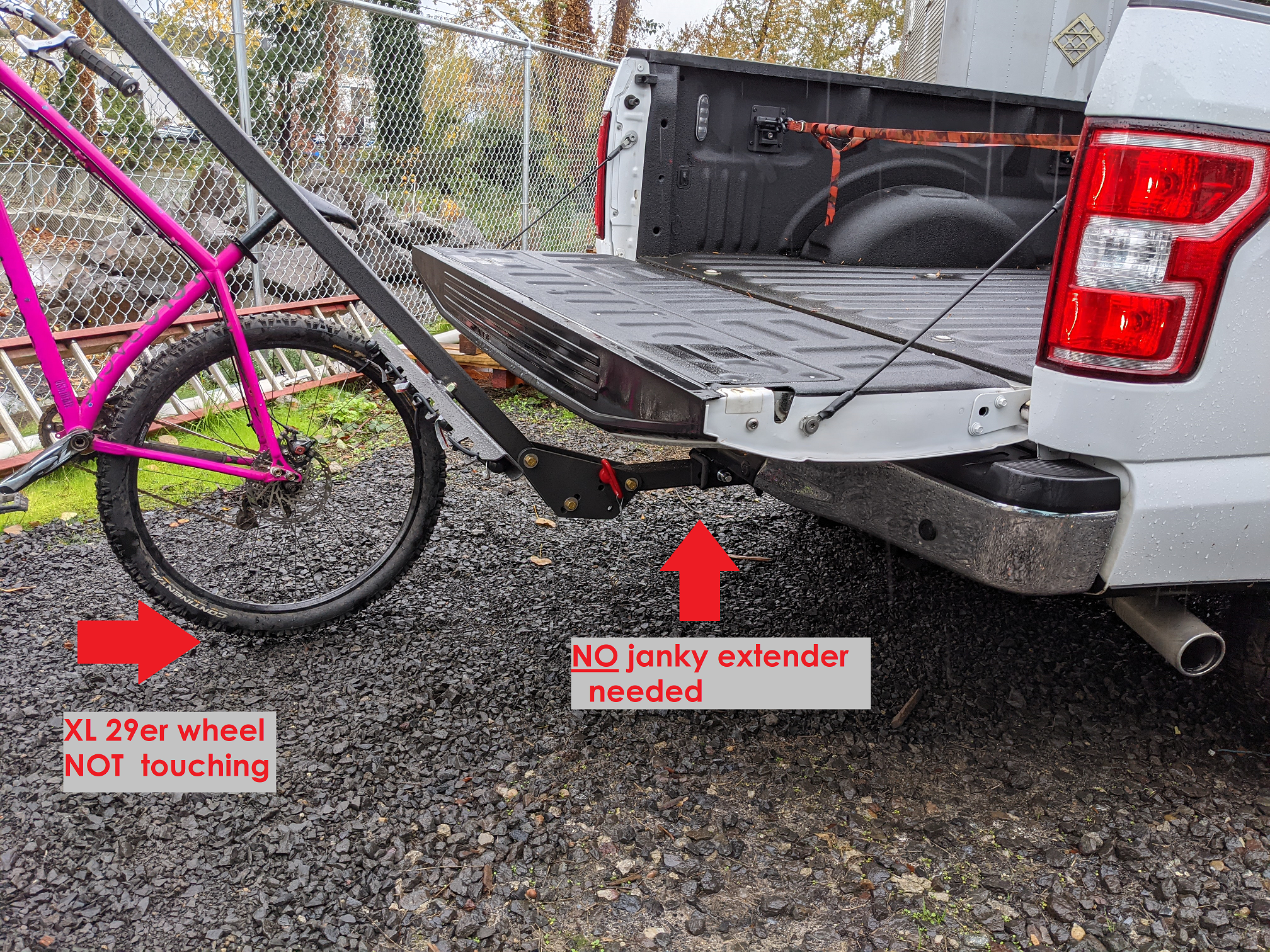 Lolo Racks 4 bike rack for 2" inch hitch with standard pull pin tilting