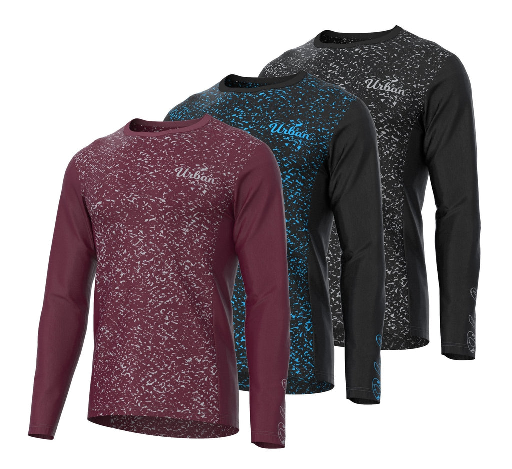 Men's Long Sleeve "Starry Night" MTB Mountain Bike Cycling Jersey