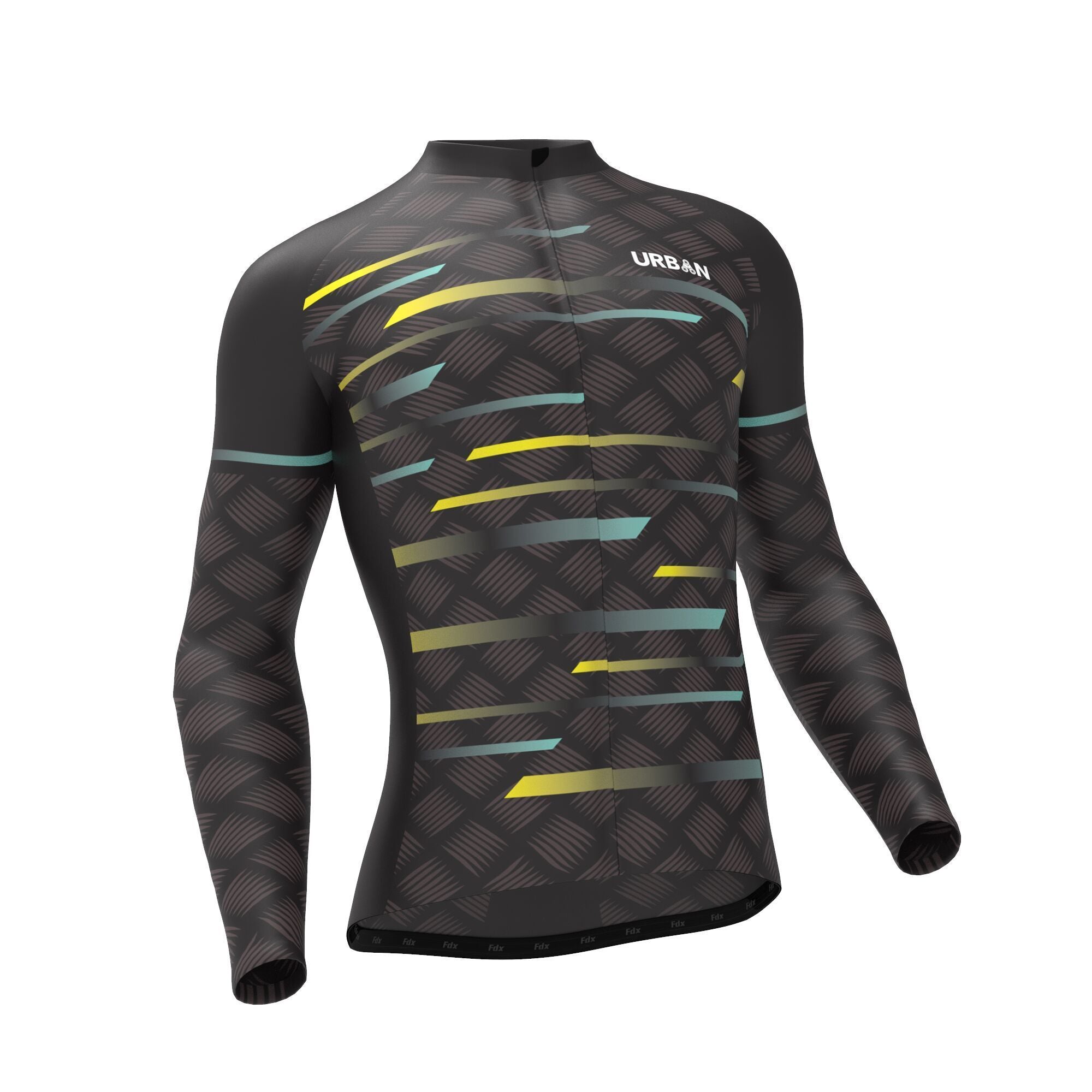 Urban Cycling Pro Carbide Thermal Long Sleeve Jersey & Cargo Bib Tights – Winter Cycling Kit for Cold-Weather Performance