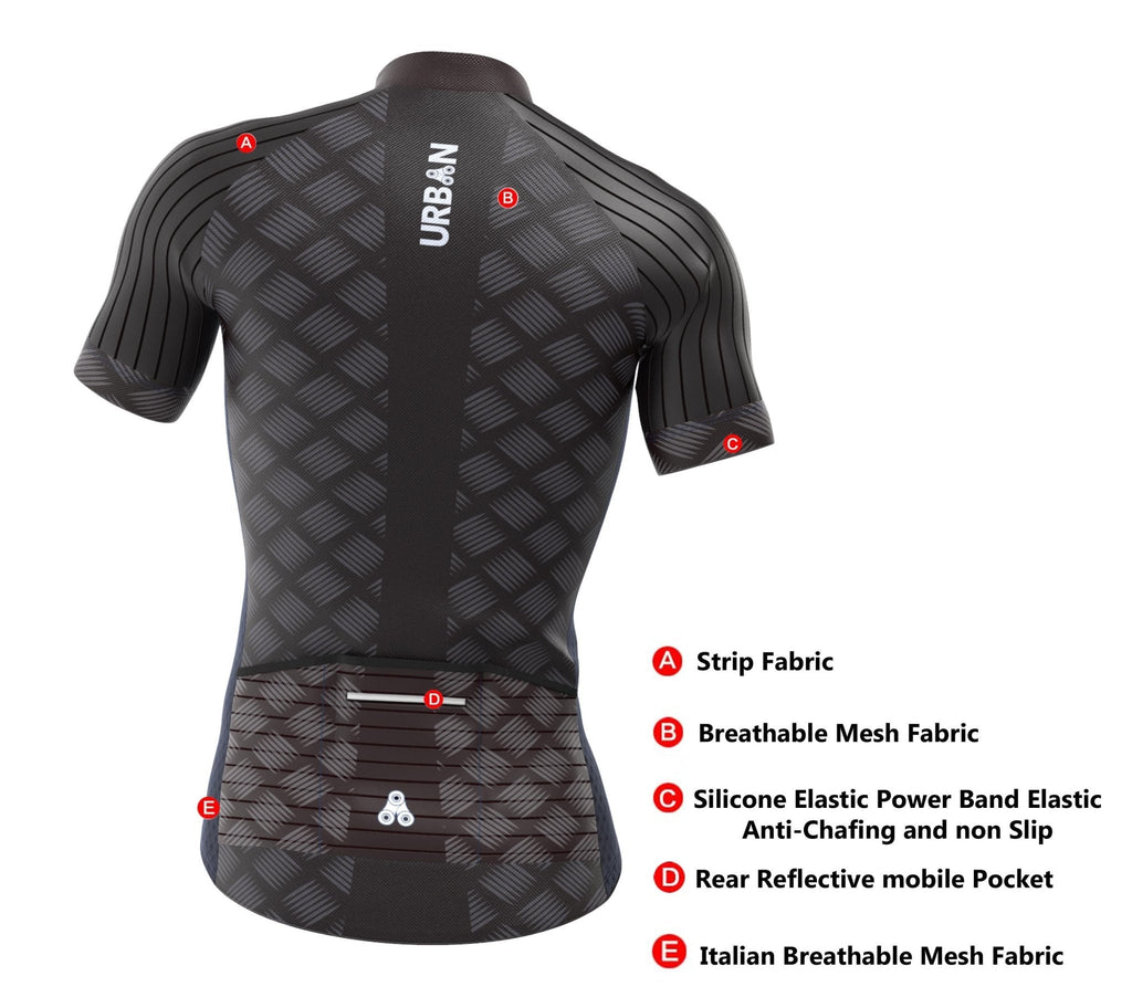 Men’s Pro Urban Cycling Carbide Kit — Performance Jersey & Bib Shorts
