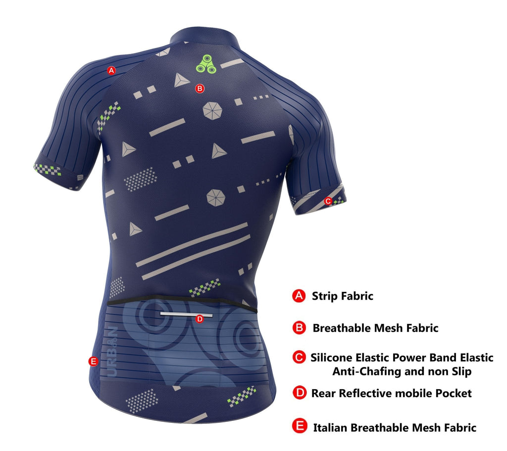 Men’s Pro Urban Team Cycling Kit – Short Sleeve Jersey & Bib Shorts