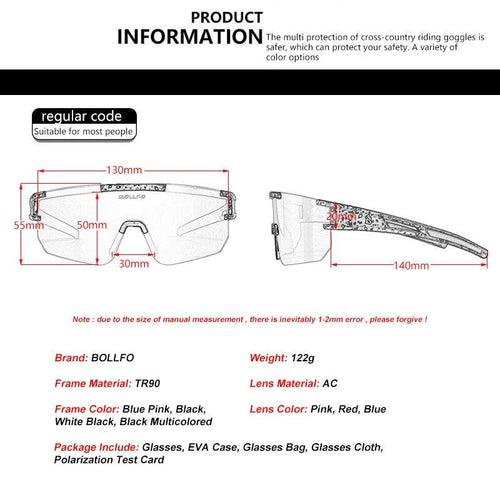Cycling Sunglasses Polarized Bicycle Glasses UV400 Outdoor Sports