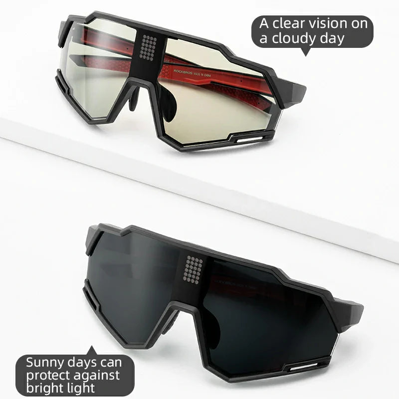 Smart Electronic Color-Changing Cycling Sunglasses