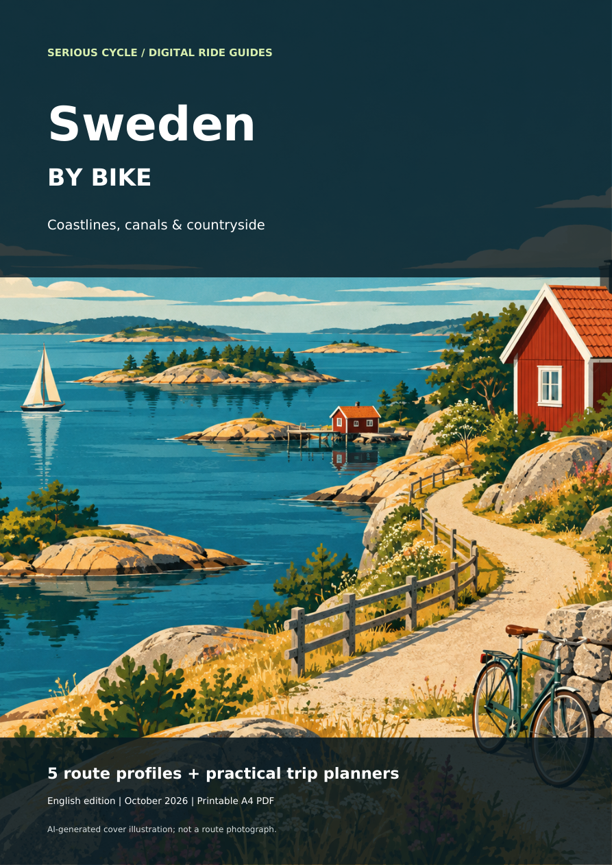 Sweden by Bike: illustrated Serious Cycle guide cover