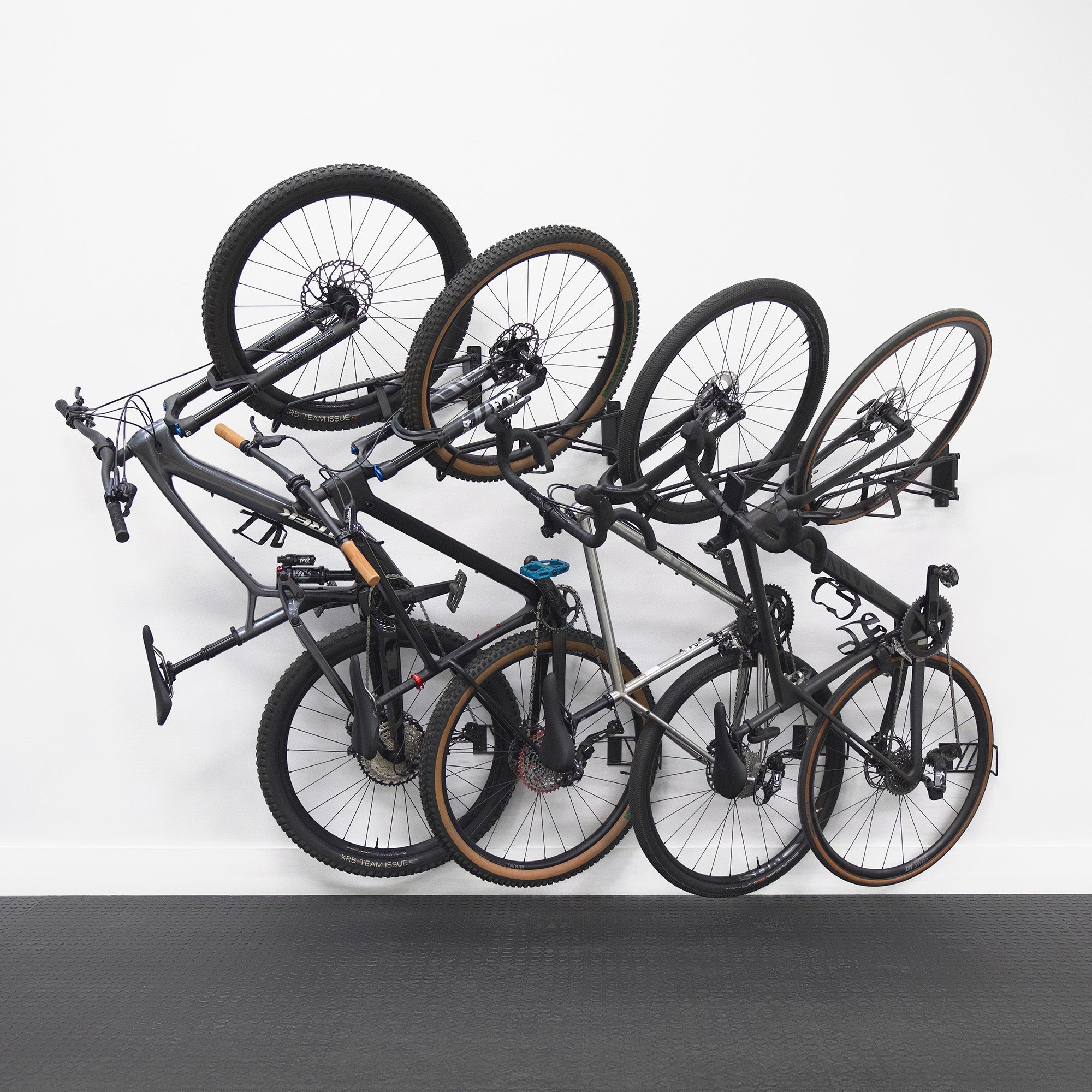 SwivelStow No-Lift Mountain Bike Rack | 4 Pack