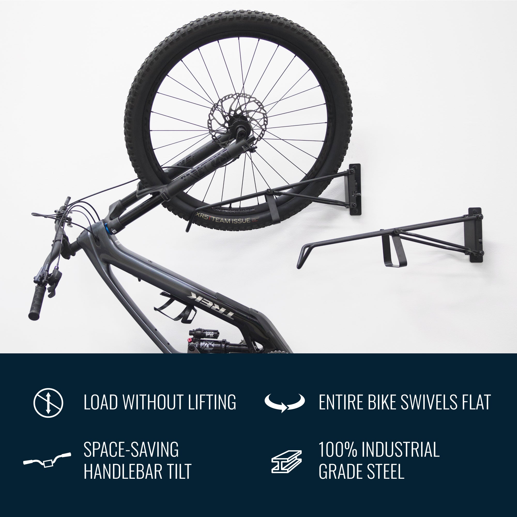 SwivelStow No-Lift Mountain Bike Rack | 4 Pack