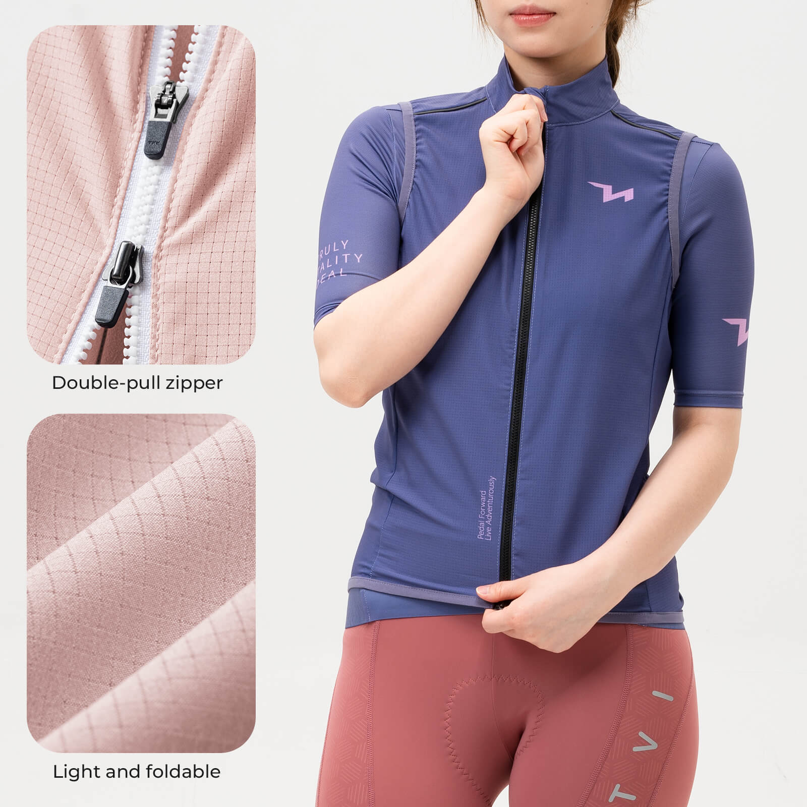 TVI Women's Cycling Vest Windproof - MJ008