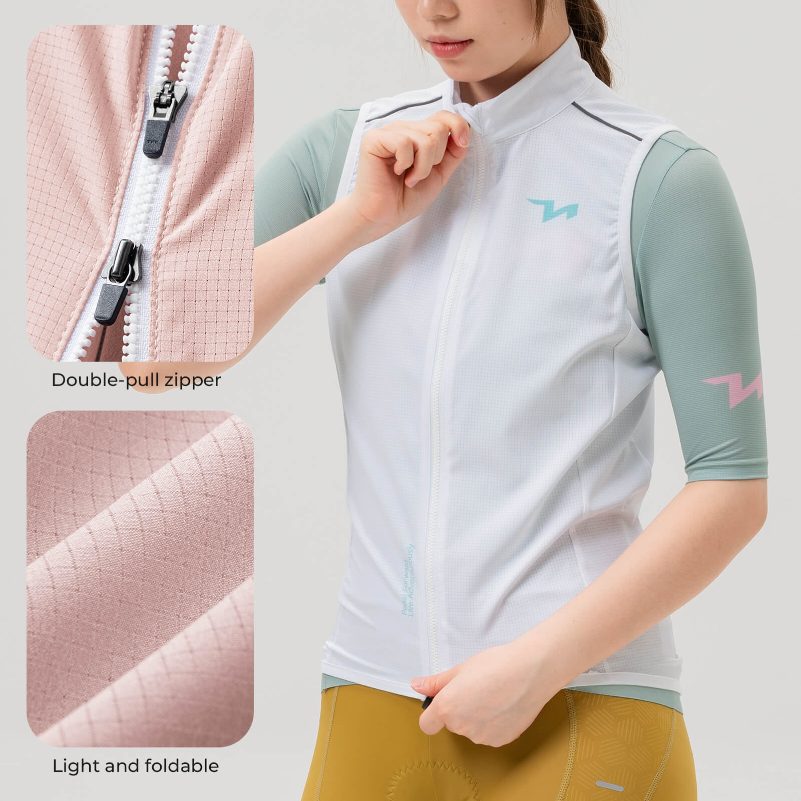 TVI Women's Cycling Vest Windproof - MJ008