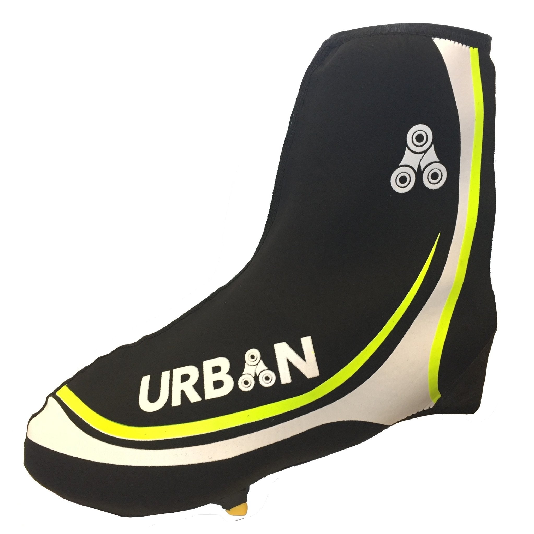 Urban Cycling Shoe Covers with Reflective Zipper - Windproof, Waterproof Neoprene Overshoes for Road and MTB, All Clip Shoe Type