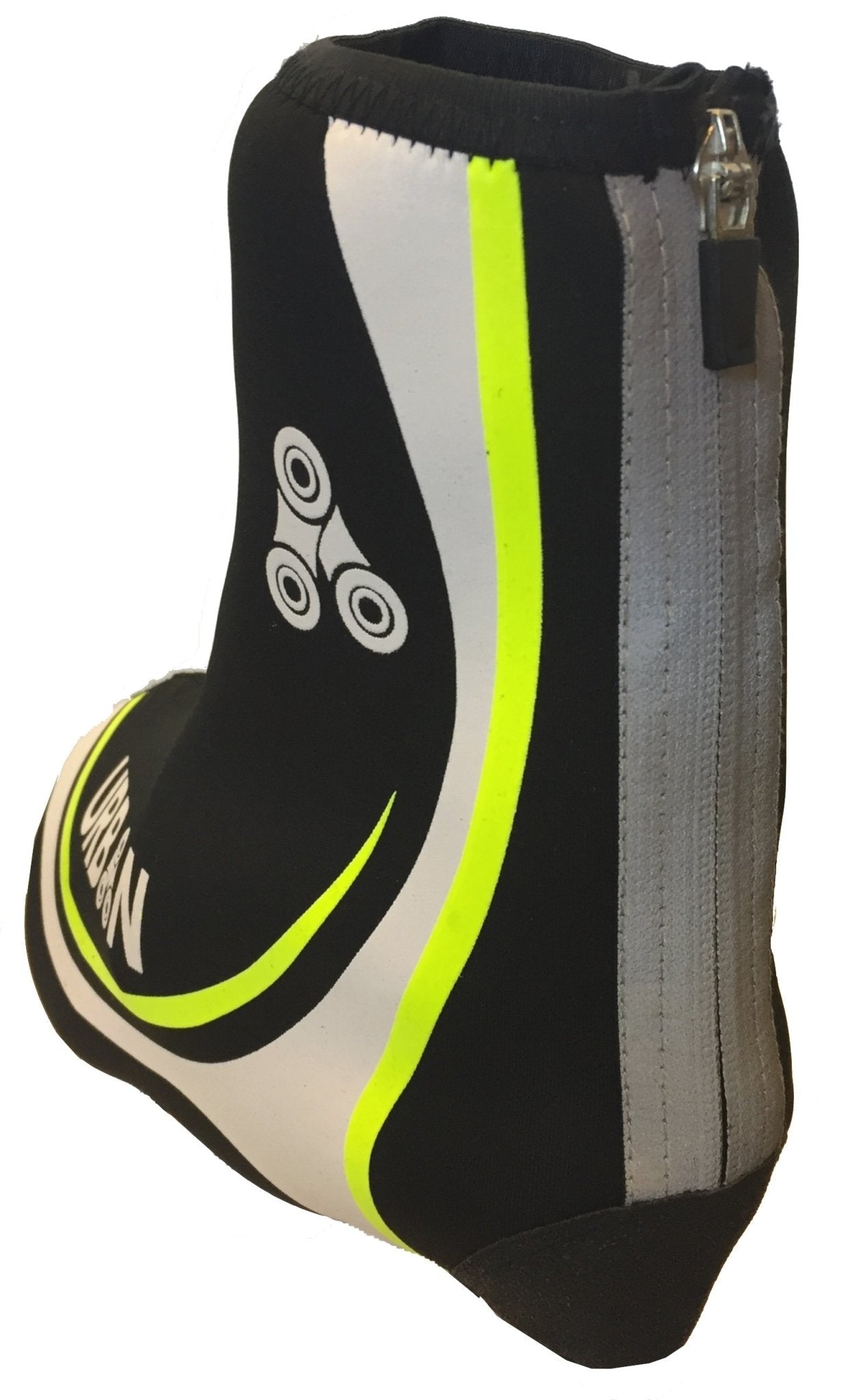 Urban Cycling Shoe Covers with Reflective Zipper - Windproof, Waterproof Neoprene Overshoes for Road and MTB, All Clip Shoe Type