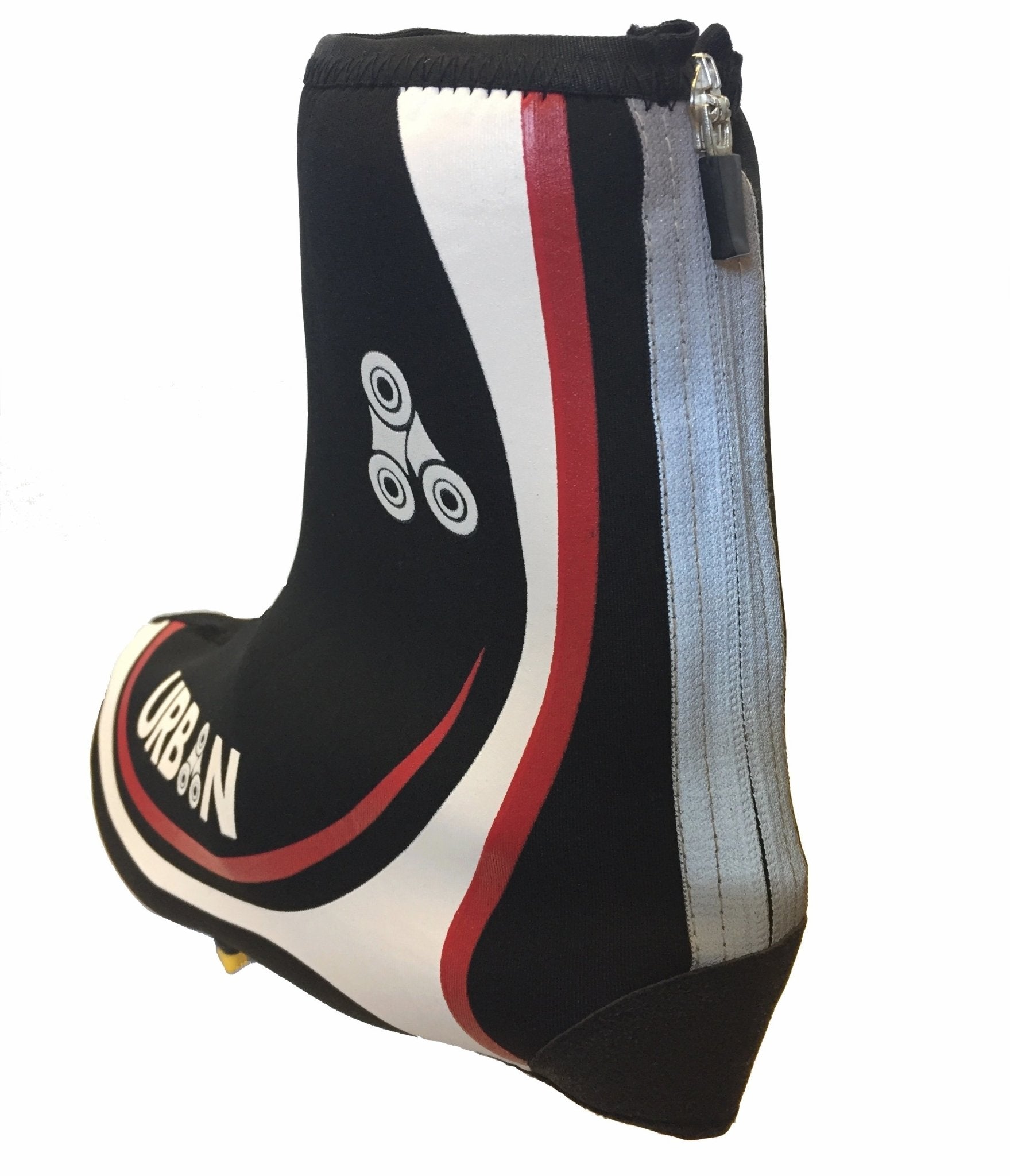 Urban Cycling Shoe Covers with Reflective Zipper - Windproof, Waterproof Neoprene Overshoes for Road and MTB, All Clip Shoe Type