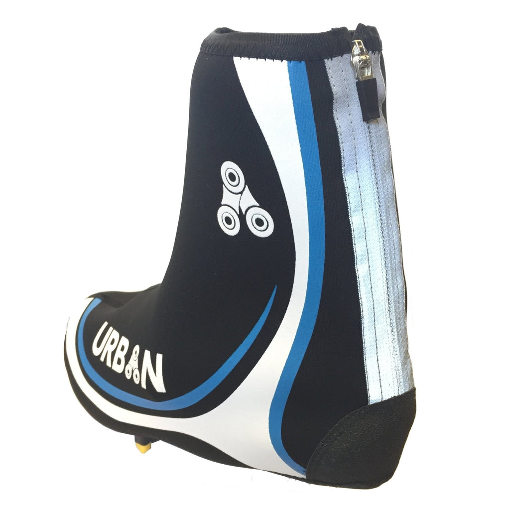 Urban Cycling Shoe Covers with Reflective Zipper - Windproof, Waterproof Neoprene Overshoes for Road and MTB, All Clip Shoe Type