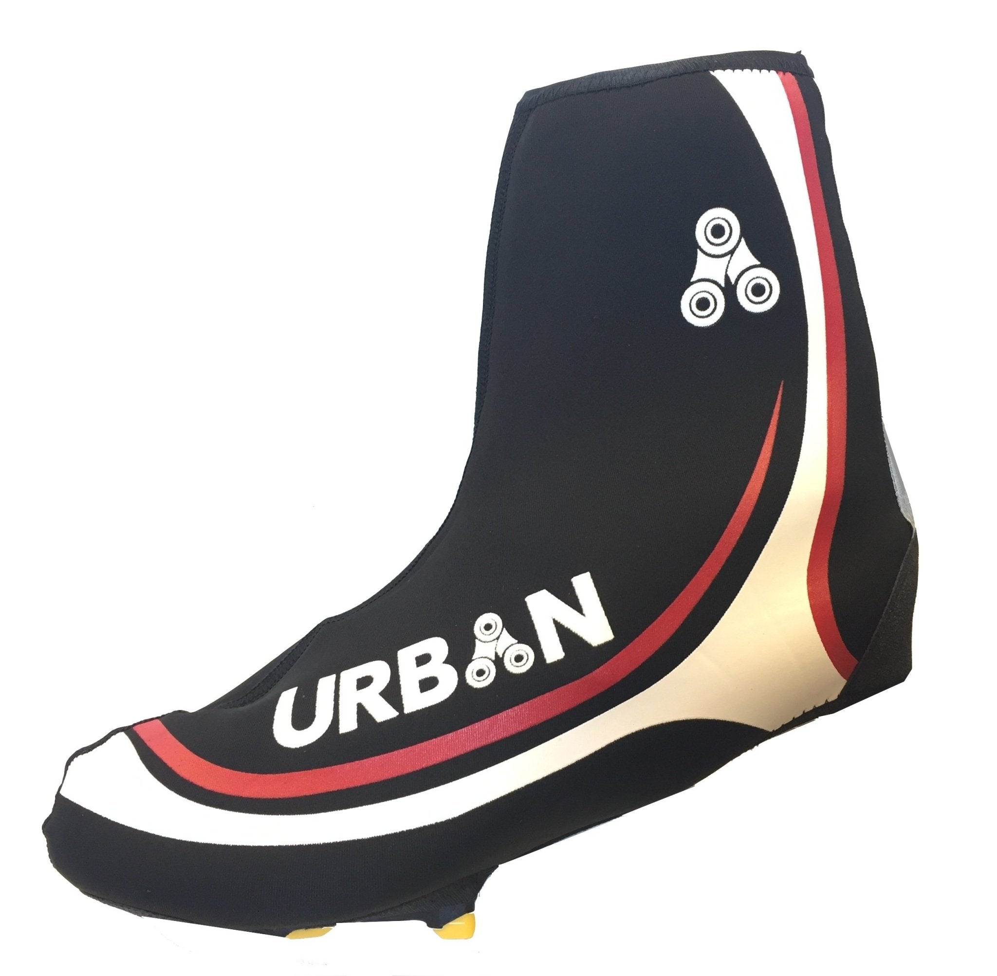 Urban Cycling Shoe Covers with Reflective Zipper - Windproof, Waterproof Neoprene Overshoes for Road and MTB, All Clip Shoe Type