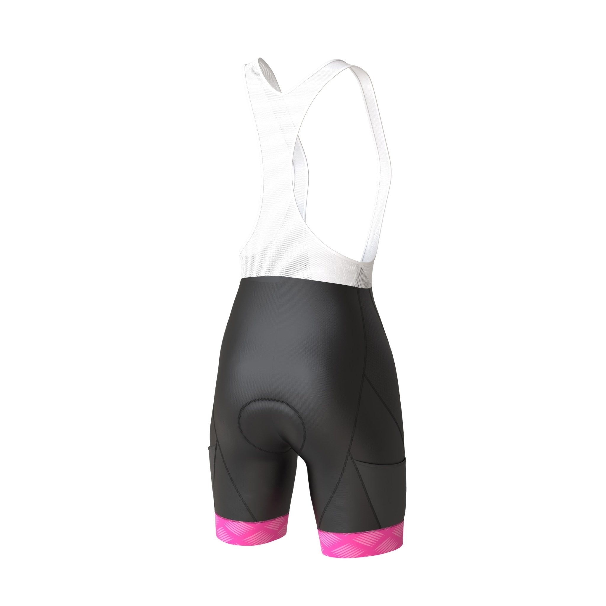 Women's Pro Series Pink Cycling Short Sleeve Jerseys / Bib Shorts